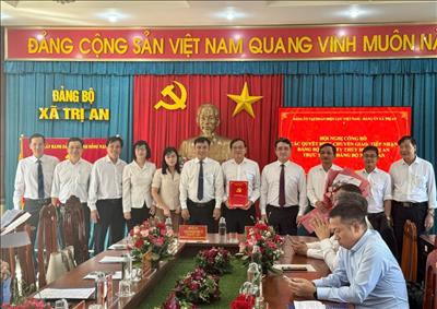 Chuyển giao Đảng bộ Công ty Thủy điện Trị An về trực thuộc  Đảng bộ xã Trị An