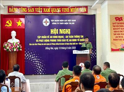 Công ty Thủy điện Trị An tổ chức tập huấn về an toàn thông tin và an ninh mạng