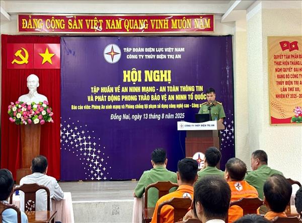 Công ty Thủy điện Trị An tổ chức tập huấn về an toàn thông tin và an ninh mạng