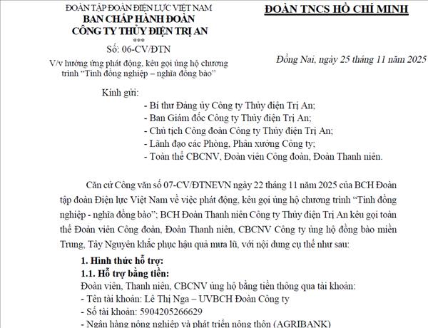 Hưởng ứng phát động, kêu gọi ủng hộ chương trình “Tình đồng nghiệp – nghĩa đồng bào”